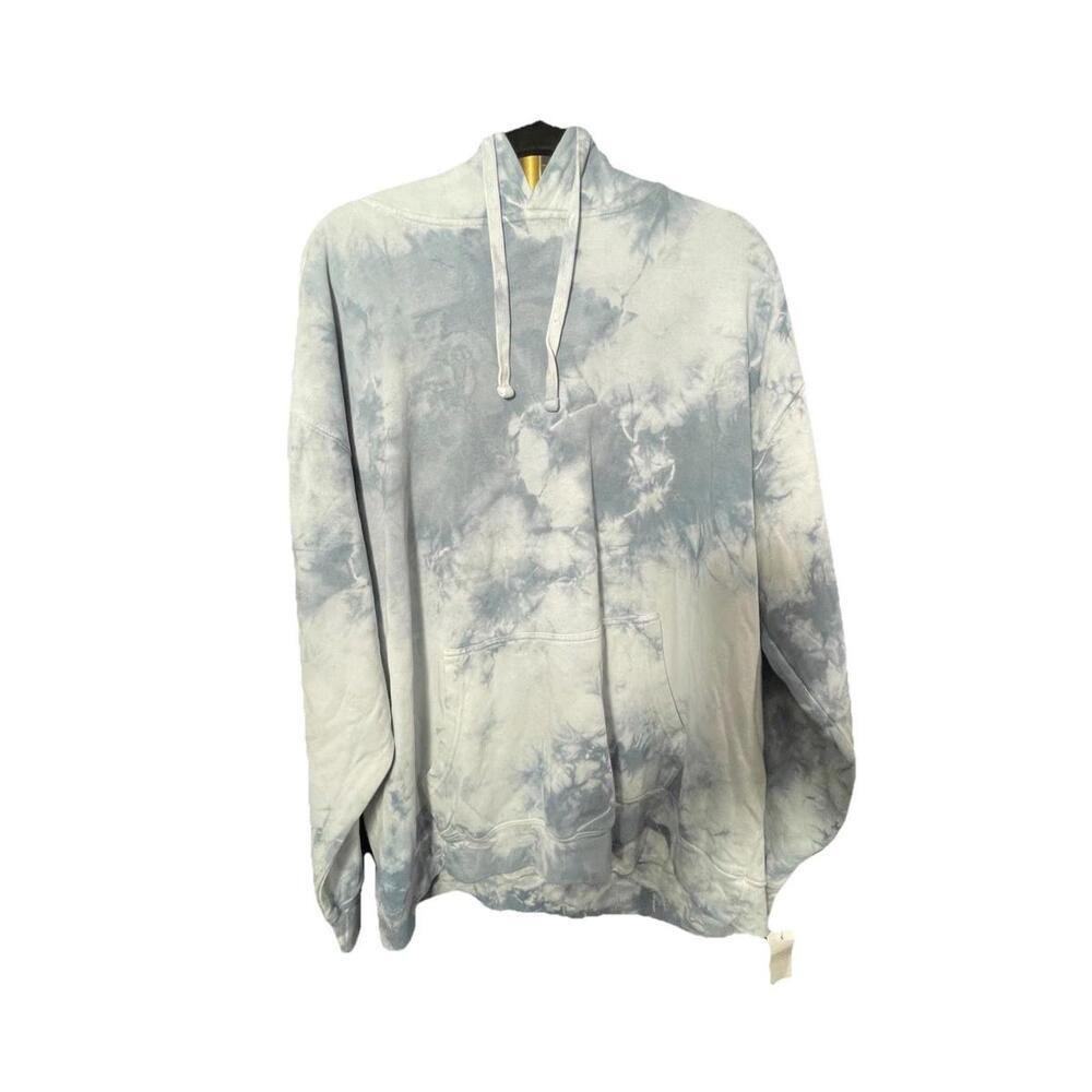 NWT Original Paperbacks Blue Crystal Wash Tie-Dye Hoodie Men's XXL  READ*